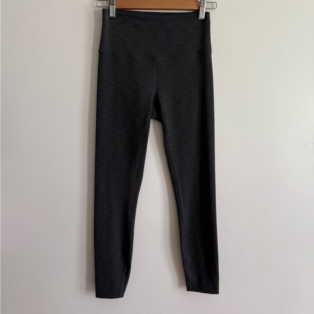 lululemon wunder under high rise size 6 heathered black